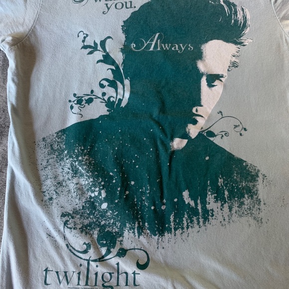 Hot Topic Tultex Girly Twilight Saga Edward Cullen T Shit I Want You Always - Picture 7 of 7